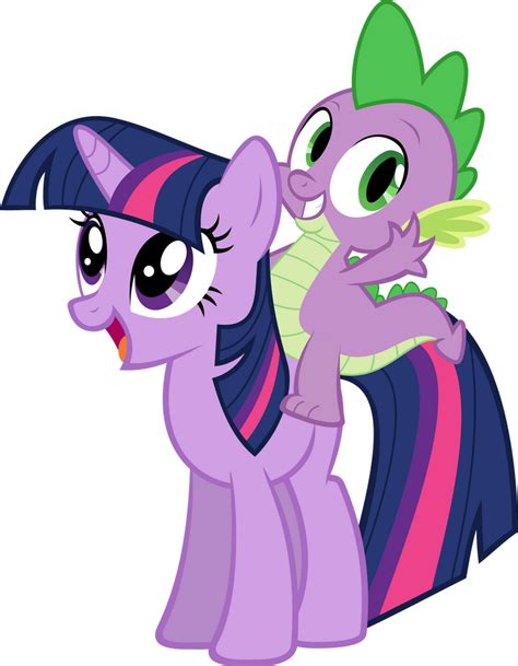 Spike and Twilight Vector by AlmostFictional on DeviantArt