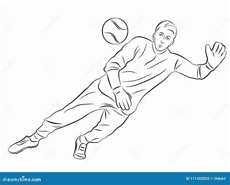 Soccer Goalie Silhouette Royalty-Free Stock Image | CartoonDealer.com ...