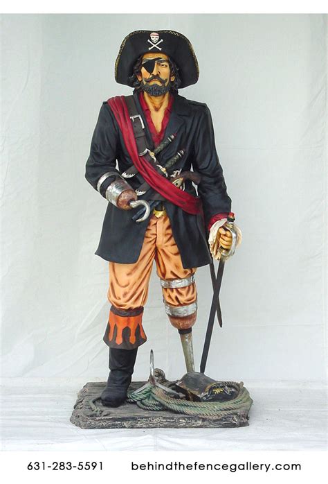 Pirate Captain Statue Life Size Pirate Captain Statue : Life size statues, Life Size Statues ...