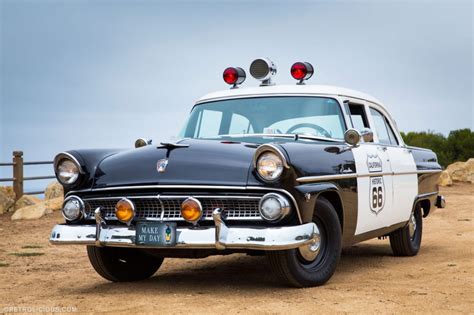 Grab a Dozen Donuts in this Original '55 Ford Police Car - Petrolicious Petrolicious