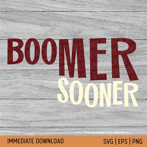 Boomer Sooner SVG OU Sublimation PNG Bedlam Horns Down - Etsy