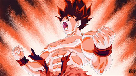 Goku Power Surge - Dragon Ball Z HD Wallpaper