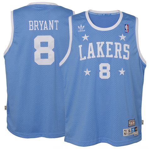 adidas Kobe Bryant Los Angeles Lakers Youth Blue Hardwood Classics Soul ...