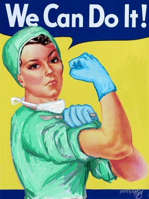 Rosie the Riveter Medical or Surgical Doctor Greeting Card by jennjax87 ...