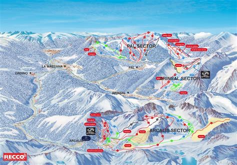 Vallnord Piste Map • mappery