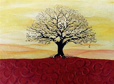 Buddha Tree Painting by Bibzie Priori - Fine Art America