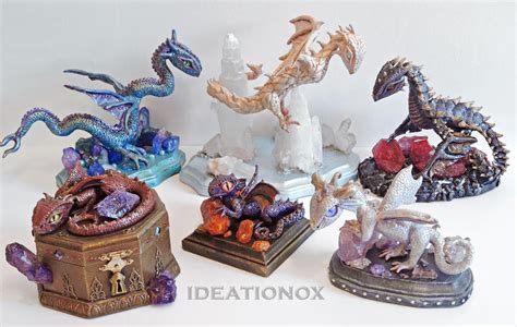 My Dragon Sculptures by Ideationox on DeviantArt