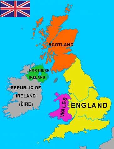 Take It Easy... and Speak English: United Kingdom Map and Emblems