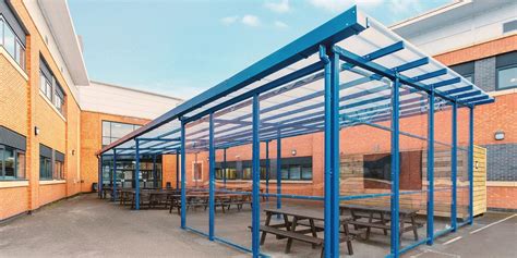 The Avon Valley School in Rugby Install Dining Area Canopy | A&S Landscape