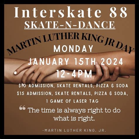 MLK JR. Skate-N-Dance, Interskate 88, Oneonta, January 15 2024 | AllEvents.in