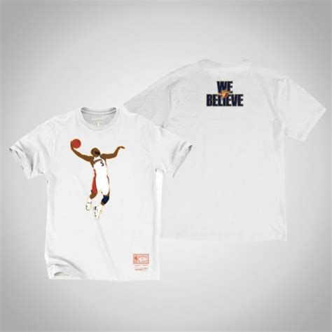 Baron Davis Golden State Warriors #5 White We Believe Dunk T-Shirt