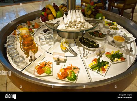 Emirates First Class Business Lounge Food Beverage Stock Photo - Alamy