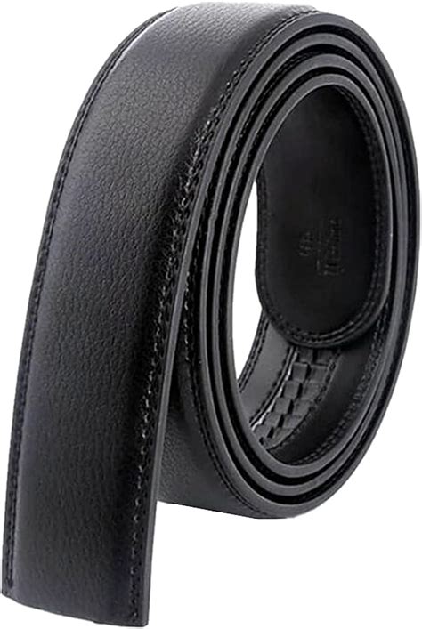 Addfect Leather Belt Men's Automatic Without Buckle Genuine Leather Belt for Men Leisure Leather ...