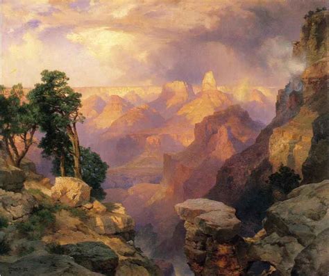 Grand Canyon With Rainbows By Thomas Moran Print or Painting Reproduction from Cutler Miles.