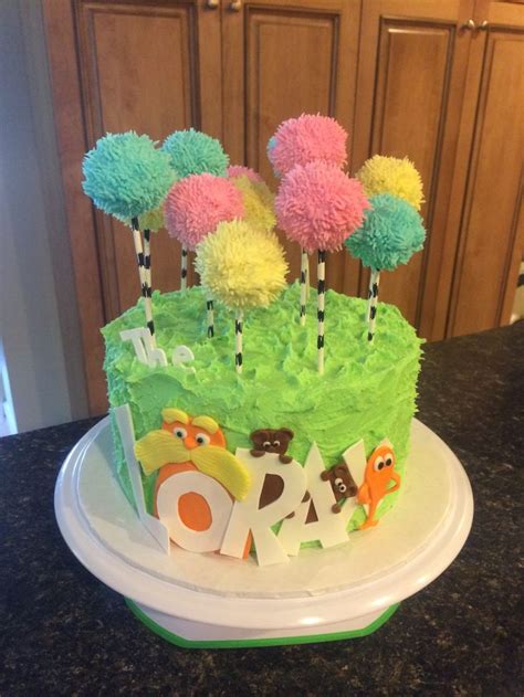 Lorax cake | Cake, Desserts, 1st birthday