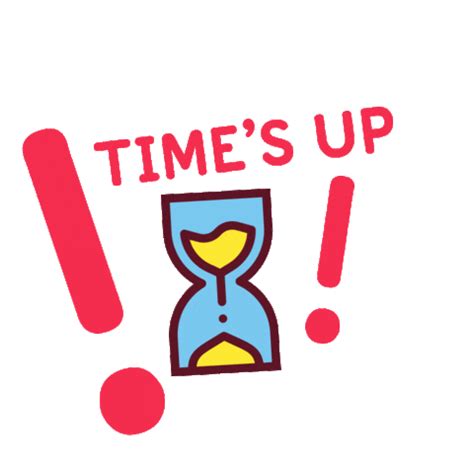 Die Times Up Sticker by Maura Zulfa for iOS & Android | GIPHY