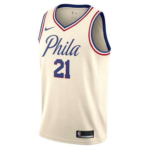 Joel Embiid City Edition Swingman Jersey (Philadelphia 76ers) Men's Nike NBA Jersey Size Medium ...