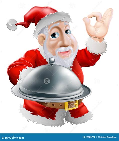 Santa With Food Stock Photography - Image: 27923762