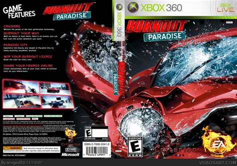 Burnout Paradise Xbox 360 Box Art Cover by winged50
