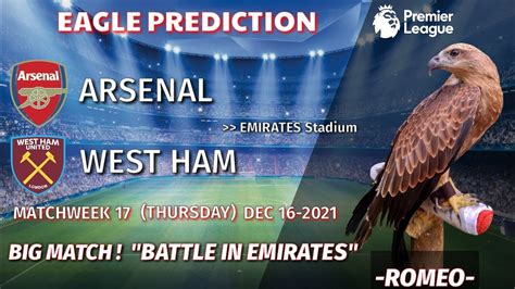 Arsenal vs West Ham Prediction || Premier League 2021/22 || Eagle ...