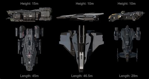 Crusader Spirit new length & height comparison : r/starcitizen