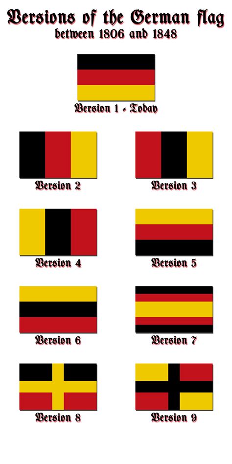 Versions of the German flag by Kristo1594 on deviantART | German flag, Flag, Flags of the world