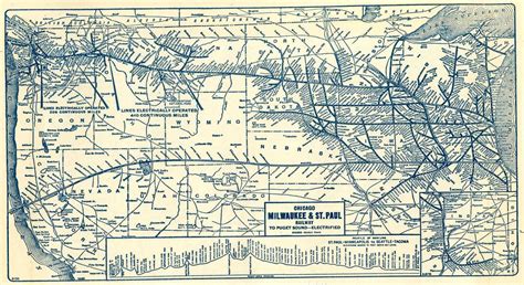 Milwaukee Road Railroad Map - San Antonio Map