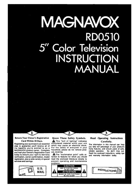 MAGNAVOX RD0510 INSTRUCTION MANUAL Pdf Download | ManualsLib