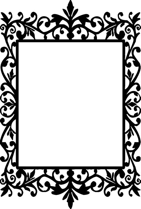 Ornate Frame Silhouette at GetDrawings | Free download