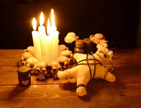 Love Voodoo Ritual in Candlelight Stock Image - Image of potion, body: 34102223