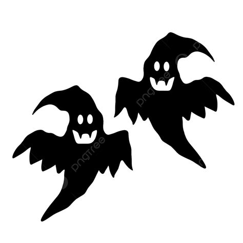 Halloween Silhouette Twins Ghost, Halloween, Silhoutte, Ghost PNG ...