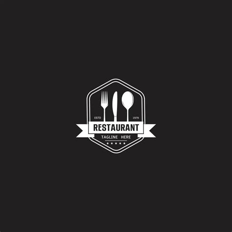 Restaurant cafe logo design vector illustration 13435690 Vector Art at ...