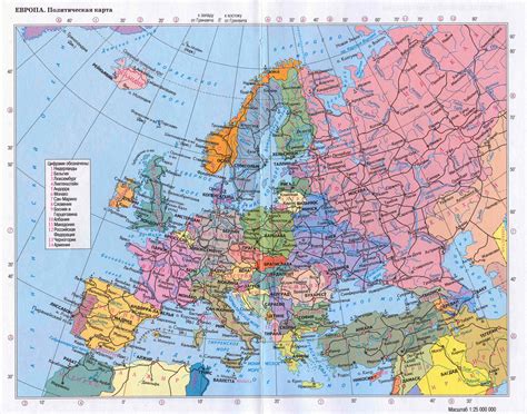 Large Detailed Political Map Of Europe With All Cities And Roads | Images and Photos finder