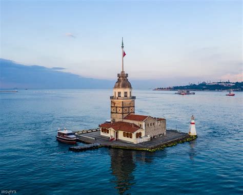 Maiden's Tower, İstanbul, Turkey : dji