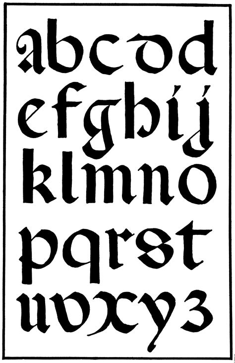 14 Medieval Font Alphabet Letters Images - Gothic Font Alphabet Letters ...