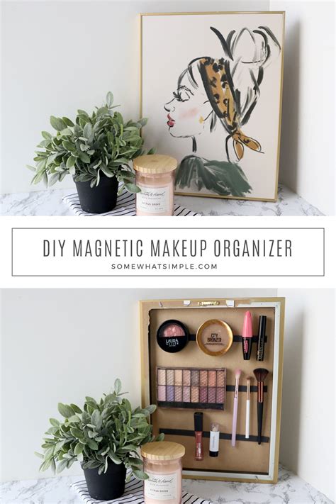 DIY Makeup Organizer - from Somewhat Simple