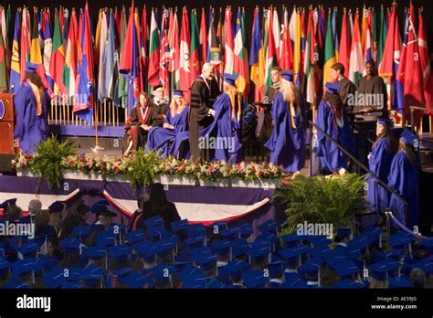 Graduation walking across stage hi-res stock photography and images - Alamy