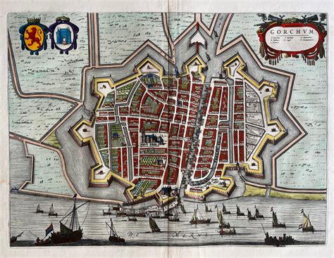 Map of Gorinchem - Antiquariaat De Vries & De Vries