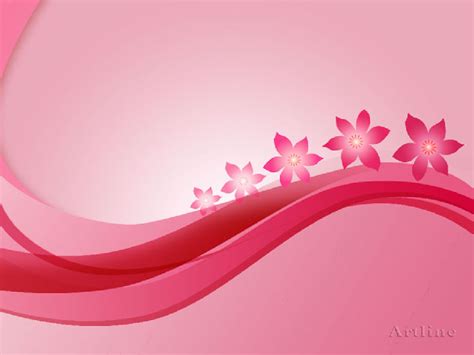 Abstract Floral Vector Design Wallpaper Red ~ Artline : Feel The Creation!