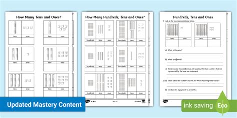 Tens and Ones Worksheet - Maths Primary Resource