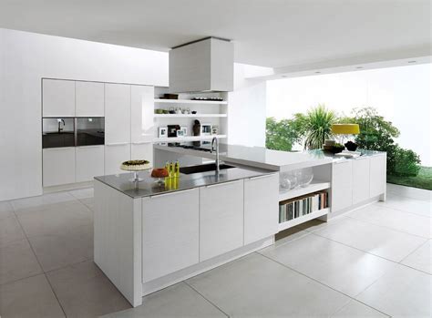 Beautiful white kitchen design wallpapers | Modern white kitchen cabinets, Modern kitchen island ...