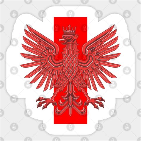 Polish Eagle Flag - Polish Eagle Flag - Sticker | TeePublic