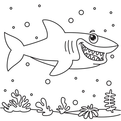 Shark Coloring Pages - Printable - Free - Kids Drawing Hub