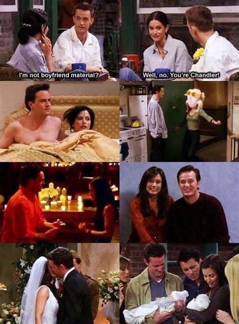 Chandler ️ Monica | Monica and chandler, Friends moments, Friends tv show