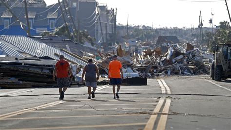 Hurricane Michael devastation in Panama City, Florida seen in drone ...