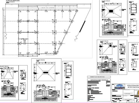 Plan of warehouse with all structure details and dimensions - Cadbull