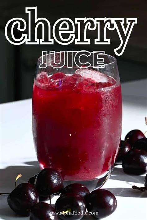 How to pit cherries then make homemade cherry juice using either sweet ...