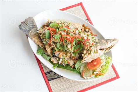 spicy fried fish 1316447 Stock Photo at Vecteezy