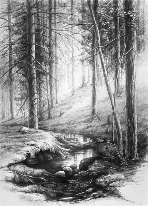 Forest Interior Inspired by Ivan Shishkin Works