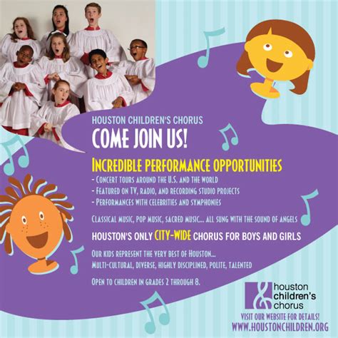 Auditions for Kids in Houston for Child Singer Performance / Workshop ...